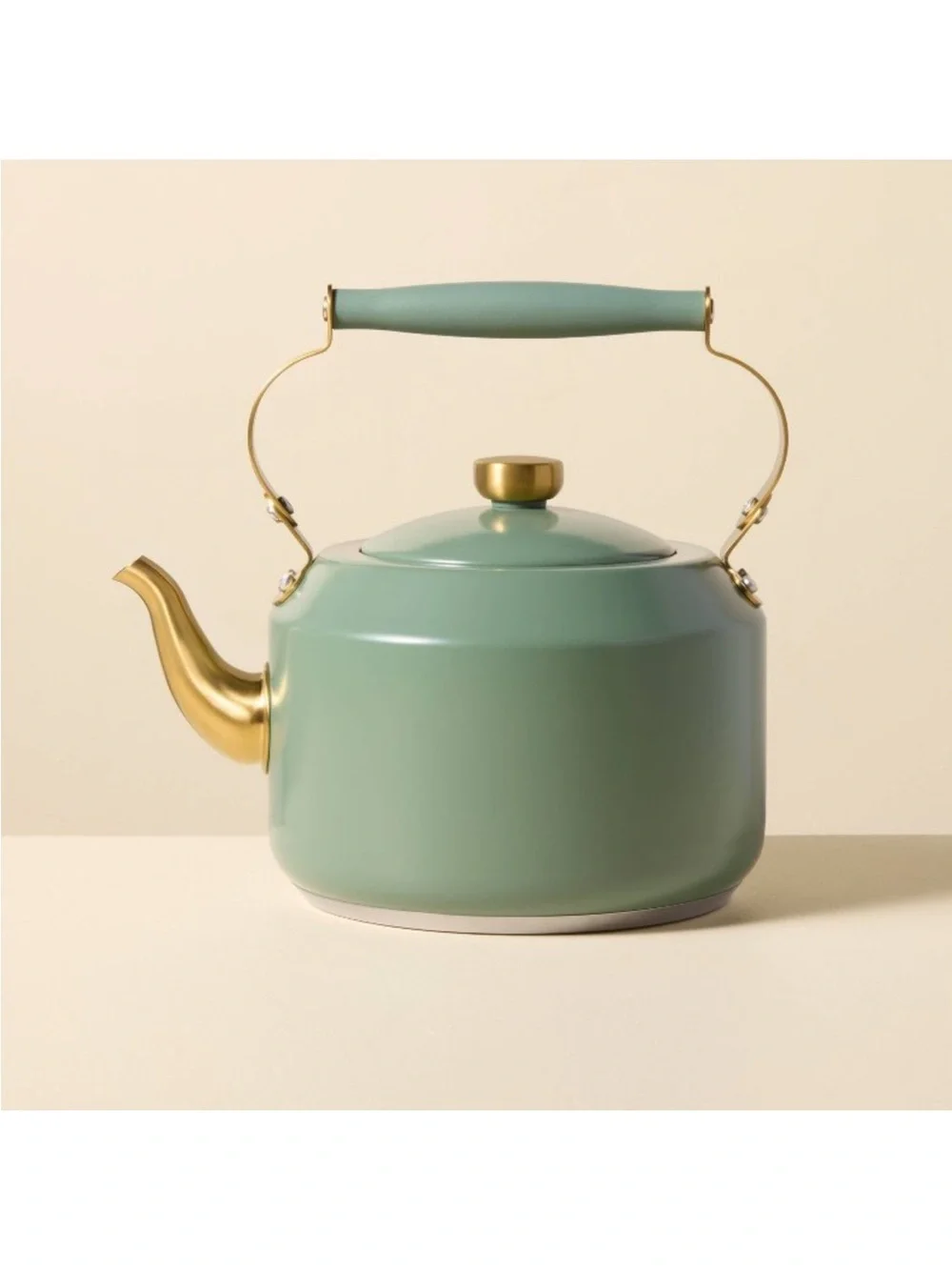 2qt Coated Tea Kettle Bright Olive - Hearth & Hand™ with Magnolia